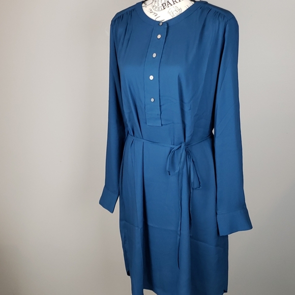 LOFT Dresses & Skirts - {Ann Taylor Loft} NWT  Blue Tie Dress